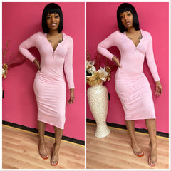 PURR IN PINK: Dress